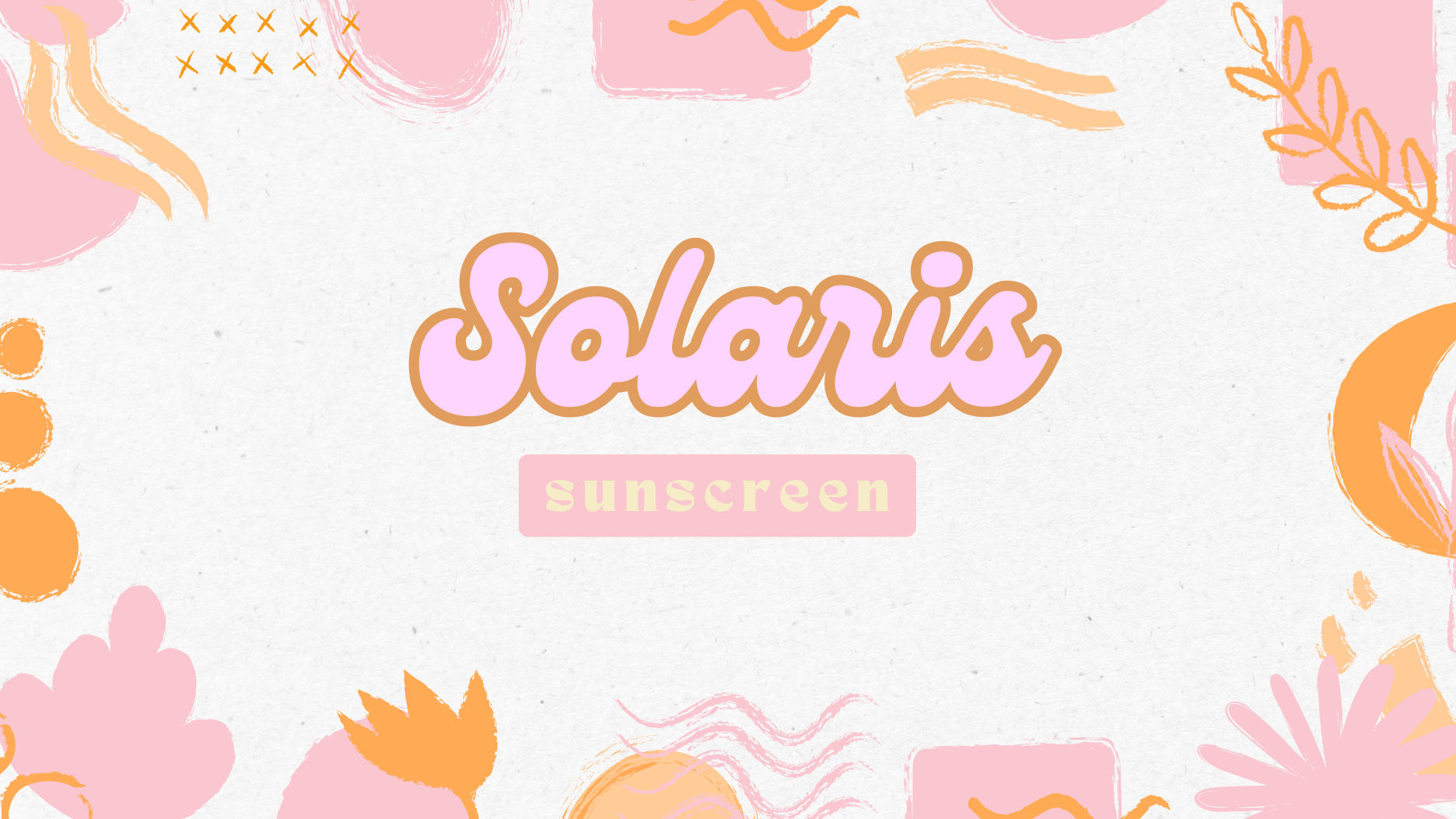 Solaris — pastel sunscreen brand cover slide